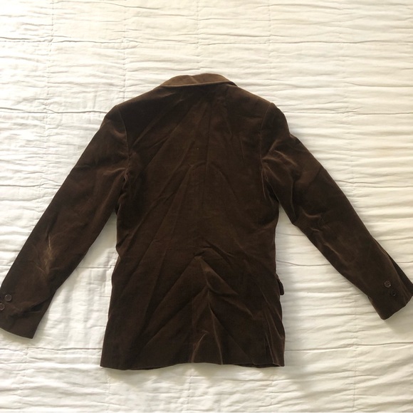 Vintage Brown Velvet Blazer - Picture 2 of 6